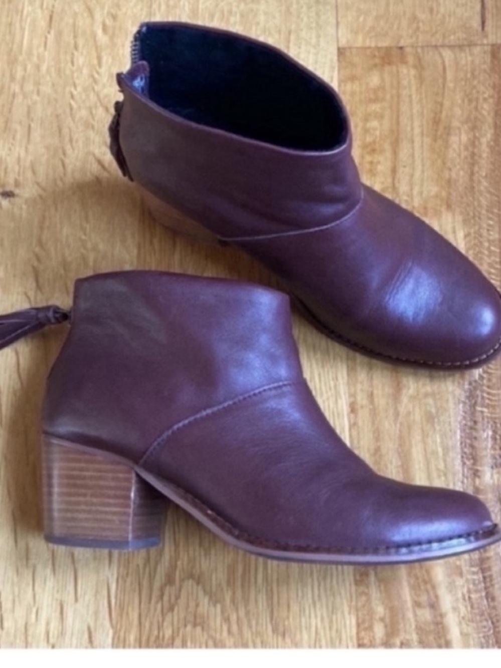 TOMS Carpe Diem Leather Block heel Ankle boots